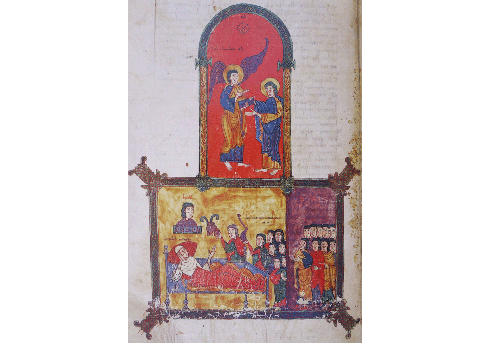 Beato de Liébana-Apocalipsis san Juan-Burgo Osma-manuscrito iluminado códice-libro facsímil-Vicent García Editores-5 Folio 55v.